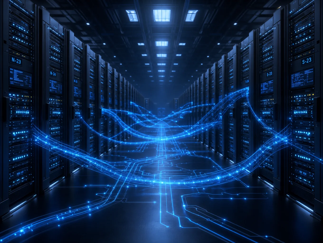 Abstract representation of the digital archive network